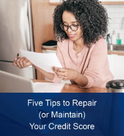 Five Tips to Repair Your Credit Score
