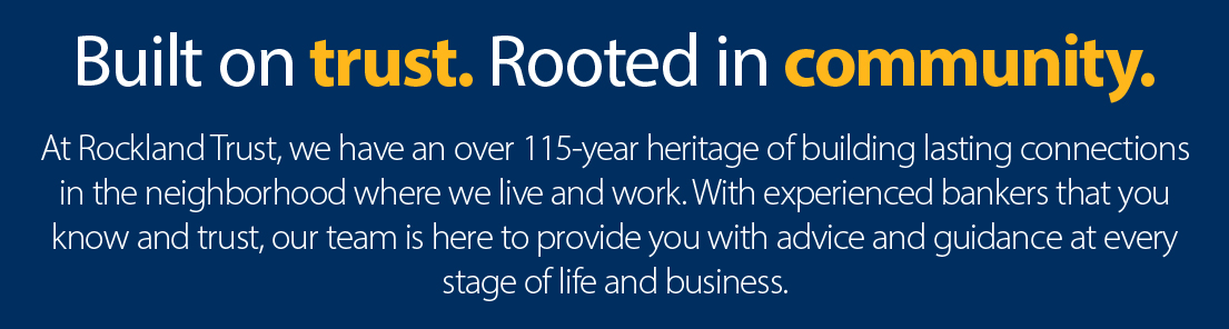 Rockland Trust built on trust.