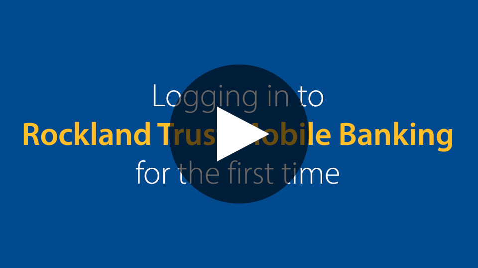 logging into mobile banking
