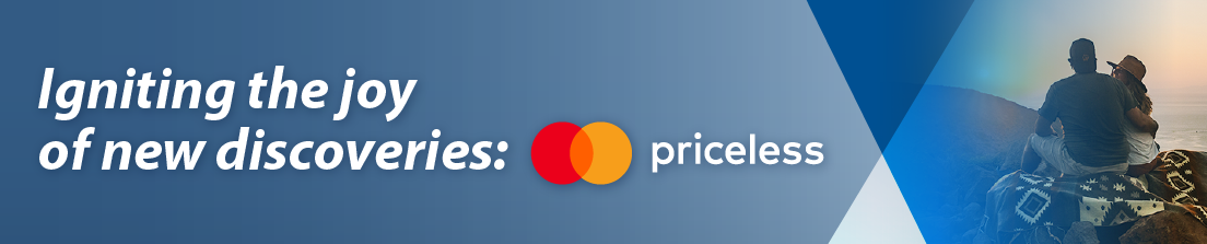 Web banner for Mastercard Debit Priceless Sweepstakes.