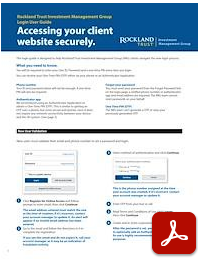 Rockland Trust IMG login user guide for clients.