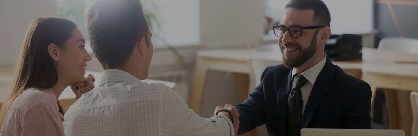 couple with financial advisor