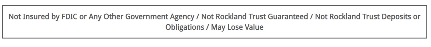 Not insured by FDIC disclosure for IMG pages.